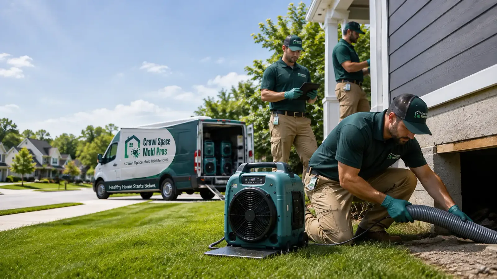 Crawl Space Mold Removal in Dawson, IL